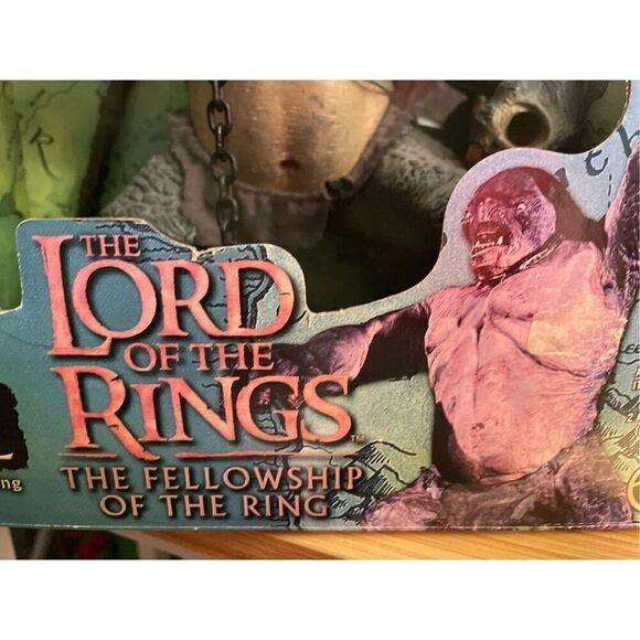 LOTR LORD OF RINGS TOYBIZ TOY BIZ GREEN BOX CAVE TROLL SOUND & ACTION FIGURE NIB - Picture 9 of 16
